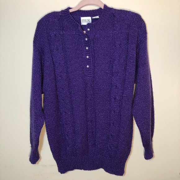🌟 VINTAGE Purple knit in good condition 🌟 - Picture 6 of 7